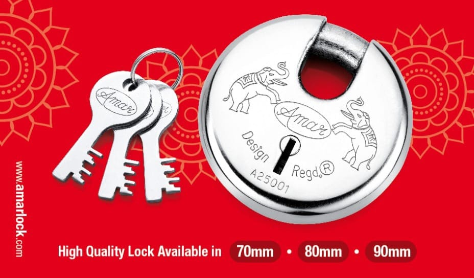 Amar Industries Round Pad Lock